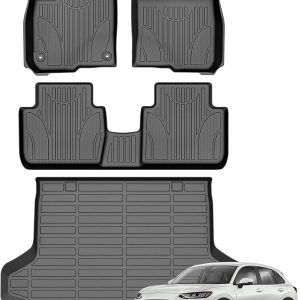 Cartist Floor Mats & Cargo Liner Custom Fit for Honda HR-V 2023 2024 2025 2026 /HR-V Hybrid 2023 2024 2025 2026 Accessories All Weather Cargo Liners Carpet Protection TPE Odorless