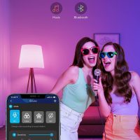 Govee Smart Light Bulbs, Color Changing Light Bulb, Work with Alexa and Google Assistant, 16 Million Colors RGBWW, WiFi & Bluetooth LED Light Bulbs, Music Sync, A19, 800 Lumens, 4 Pack - Image 3