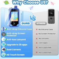 Kids Smart Phone for Boys Ages 3-8, Toy Cell Phone for Kids, Christmas Birthday Gifts for Boys, Toddler Learning Play Toy Phone with Touchscreen, Dual Camera, Game, Music, Storybook, 8GB SD Card(Blue) - Image 7