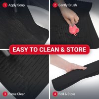 Thick Stove Top Cover for Electric Stove (28 x 20 Inch) Silicone Flat Range Mat for Glass Cooktop, Heat-Resistant Induction Protector Covers for Stovetop, Silicon Oven Topcover Protectors - Black - Image 8