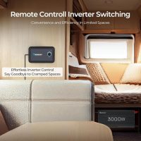 Renogy Inverter P2 3000W Pure Sine Wave Inverter 12V DC to 120V AC Converter for Home, RV, Truck, Camping, Trailer, with Wired Remote Controller, Support Li, AGM, SLD, GEL, FLD Batteries - Image 7