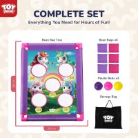 TOY Life Bean Bag Toss Game, Carnival Party Games, Cornhole Set for Kids Outdoor Games, Outside Toys for Kids Ages 4-8, Yard Outdoor Toys for Toddlers 3-5, Gifts for 3 4 5 6 7 Year Old Girls & Boys - Image 2