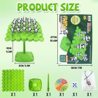 Panda Balance Game Toys,Balance Game Tree Two-Player Parent-Child Interactive Family Tabletop Puzzle Montessori Toy,Frogs Board for Kids and Adults (Panda) - Image 2