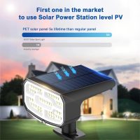Solar Spot Lights Outdoor Waterproof IP65,4 Pack,2CCT(3000K/6500K),4 Lighting Modes Selectable, Solar Powered Yard Garden Solar Spot Lights for Outside Landscape Auto On/Off - Image 4
