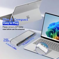 Surface Laptop 7 USB Hub Docking Station, Surface Laptop 2024 Accessories with 4K HDMI, USB-C Thunerbolt 4 (8K Display+40G Data+100W Charging), 2 USB 3.0, USB-C, SD/TF, hub for Surface Laptop 7 (2024) - Image 8