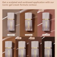 SHEGLAM Sun Sculpt Cool Toned Liquid Contour Stick Long Lasting Cream Bronzer Makeup - Soft Tan - Image 6
