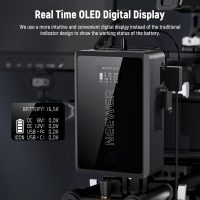 Neewer Mini V Mount Battery with D Tap/USB C/USB A/BP/Dual DC Ports/OLED Screen, 3450mAh 50Wh 14.54V V Lock Battery Supports 45W PD Fast Charging for Camera Monitor Camcorder Video Light, PS050E - Image 8