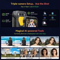 Blackview BV7300 Rugged Phone 2025(Dual 800LM Camping Lights), 18GB+256GB/SD 2TB, Android 14 Gaming Phone, 15000mAh+45W Rugged Smartphone, 50MP+30MP Night Vision Camera, NFC/Fingerprint/Dual SIM/GPS - Image 7