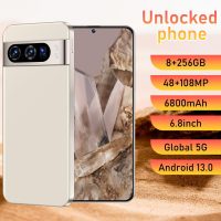 PIEXL 8 pro Unlocked Cellphone Smartphone Android 13 Unlocked Phone with 8GB+256GB/108MP+48MP Camera/6.8-inch Display/6800mAh/Dual SIM/FACE ID/Fingerprint/5G Mobile Phone (Gold) - Image 5