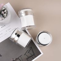 Refillable Airless Pump Cream Jar Travel Container for Lotion and Cream Leakproof Cosmetic Dispenser - Image 2