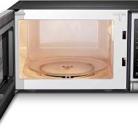 BLACK+DECKER EM720CB7 Digital Microwave Oven with Turntable Push-Button Door, Child Safety Lock, 700W, Stainless Steel, 0.7 Cu.ft - Image 7