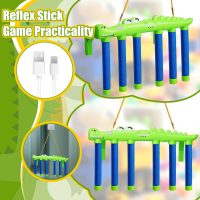Reflex Challenge Game with Remote Control, 3 Adjustable Speed Modes Stick Drop Reflex Challenge Game, Hand Eye Coordination Training Toy, Drop Stick Game for Kids & Adults (Blue) - Image 4