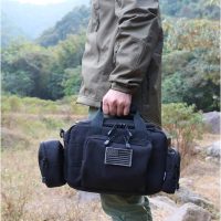 Gun Case Bag Small | Tactical 2-Pistol Bag Handgun Duffle Bag w/Lockable Zipper for Shooting Range Hunting Sports | US Flag Patch + MOLLE Pouch + Universal Holster Included - Image 8