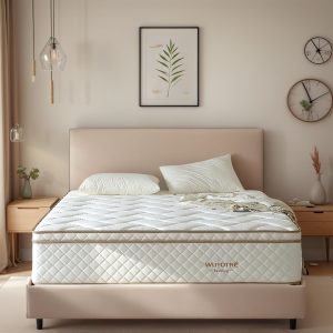 Queen Size Mattress, 10 Inch Memory Foam Hybrid Mattress in a Box-Enhanced Support with Thicker Coils, CertiPUR-US Certified & Cooling Fabric - Back Pain Relief, Motion Isolation, Medium
