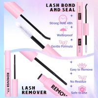 Natural Lash Clusters Kit DIY Lash Extension Kit Wispy Eyelash Extension Kit C-curly Individual Lashes Kit 9-12MM Short Eyelash Clusters with Lash Remover by Newcally - Image 4