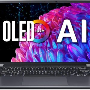 Acer Swift X 14 Laptop | 14.5" OLED 2880 x 1800 120Hz Calman Verified | Unlock AI Experiences | Intel Core Ultra 7 Processor 155H | NVIDIA GeForce RTX 4060 | 16GB LPDDR5X | 1TB SSD | SFX14-72G-77NJ