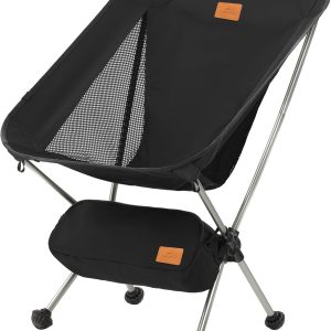 Naturehike YL08 Ultralight Camping Chair, 2.38 LBS Portable Backpacking Chair with Anti-Sinking Feet, Lightweight Compact Folding Hiking Camp Chair