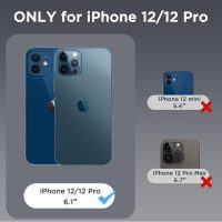 CACOE Magnetic Case for iPhone 12 & iPhone 12 Pro 6.1 inch-Compatible with MagSafe & Magnetic Car Phone Mount,Not Yellowing Anti-Scratch (Clear) - Image 2
