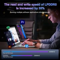 14 Inch Student Business Laptop Computer, 12GB RAM 512GB ROM, N150 Up to 3.6GHz, Backlit Keyboard Windows 11 Pro with FHD IPS Display, WiFi 5, BT5, Type-C, HDMI, USB 3.2 - Image 6