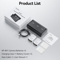 TELESIN 2 Pack NP-BX1 Battery and 3-Channel Battery Charger for Sony NP-BX1/M8, ZV-1, ZV-1 II, Cyber-Shot DSC-HX80, HX90V, HX95, HX99, RX1, RX1R II, RX100 (II/III/IV/V/VA/VI/VII), FDR-X3000, HDR-AS50 - Image 8