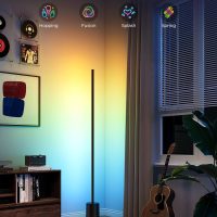 Govee Floor Lamp 2 with Matter, RGBIC, Warm Cool White LED, Alexa Compatible, 1725lm, Music Sync, Scene Modes, Smart Floor Lamp for Living Room, Bedroom, Black(1 Pack) - Image 9