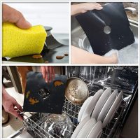 Forlivese Reusable Gas Stove Burner Covers -10 Pack Non-Stick Stovetop Burner Liners Gas Range Protectors Size 10.6x 10.6 Inch Cuttable Dishwasher Safe Easy to Clean - Image 6