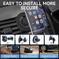 BEHAVE for Magnetic Car Mount Fit for Lincoln Continental 2017-2020,360-Degree Rotary Phone Holder for Car Vent,Upgraded Car Accessories Compatible with iPhone 13-16,Android Smartphones - Image 4
