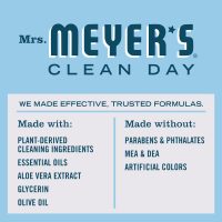 MRS. MEYER'S CLEAN DAY Hand Soap, Made with Essential Oils, Biodegradable Formula, Rain Water, 12.5 fl. oz - Pack of 3 - Image 4