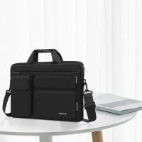 MOSISO Laptop Shoulder Bag, Computer Bag with 2 Raised&1 Flapover&1 Horizontal Pocket&Handle&Belt - Image 9