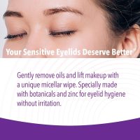 iVIZIA Eyelid Cleansing Wipes for Sensitive Eyelid Cleansing, Preservative-Free, Micellar, No Rinse, Gentle Eye Makeup Remover, 20 Sterile Single-Use Wipes for Eyelids Packaging May Vary - Image 2