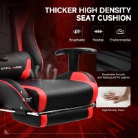 GTPLAYER Gaming Chair with Bluetooth Speakers, Adjustable Backrest and Height, 3D Armrests, Footrest, Ergonomic Computer Chair for Gamers (Brick Red) - Image 6