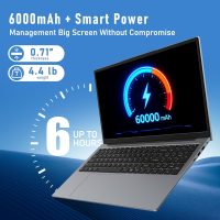2025 17.3 Inch Laptop, N150 (4C/4T, Up to 3.6GHz) Gaming Laptop,16GB DDR4 1TB SSD Business Computer, WiFi 5 /BT4.2,Kensington Lock, Backlit Keyboard 6Hrs Battery/Mini HDMI/USB-C*3 - Image 7