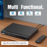 MEGATEK Region-Free HDMI DVD Player for TV, Compact CD/DVD Player for Smart TV, USB Port, Plays All Region DVDs & Multi Formats, Metal Housing, HDMI/RCA Cables & Remote Included - Image 2