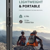 Sensyne 60" Phone Tripod - Selfie Stick, Lightweight All in One Phone Tripod Integrated with Wireless Remote Compatible with All Cell Phones for Selfie/Video Recording/Photo/Live Stream/Vlog（Black） - Image 6