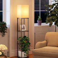 addlon Floor Lamps with Shelves, 4-Tier Modern Shelf Floor Lamp with 3CCT LED Bulb, Display Floor Lamp for Living Room, Bedroom and Office - Black - Image 8