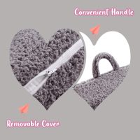 Kids Snuggly-Soft Sherpa Chair, Cuddly Toddler Foam Chair for Boys and Girls, Grey - Image 7