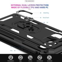 LeYi for Galaxy S10E-Phone Case: Samsung Galaxy S10E Case with Glass Screen Protector Camera Lens Protector, Heavy Duty Magnetic Ring Holder Stand Android Unlocked Cover Funda para SM-G970U, Black - Image 4