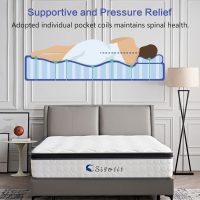 12 Inch Queen Size Hybrid Mattress - Medium Firm, Memory Foam & Pocket Springs, Motion Isolation, Edge Support, Pressure Relief, Ships Compressed - Image 6