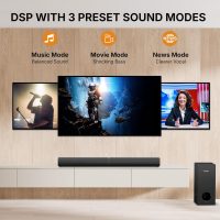 Wohome 2 in 1 Detachable Sound bar with Subwoofers, 4.1 Channel Bluetooth Sound Bar for Smart TV, Home Theater Surround Sound System, Optical,HDMI-ARC, USB Input, Bass Adjust, Remote/Button Control - Image 4