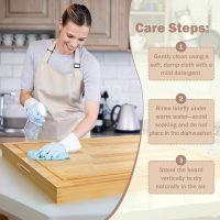 4 In 1 Noodle Board Stove Cover Lightweight Cutting Board Wood Stove Top Covers for Electric Stove, Glass Gas Stove Cover for Gas Burners - 30" x 22" - Image 6