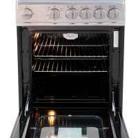 Avanti GR2013CSS Gas Range Oven Compact Freestanding Design, 4 Sealed Burners with Electronic Ignition, 2.1 Cu.Ft. Capacity Features Storage Drawer Broiler and Accessories, 20-Inch, Black - Image 6