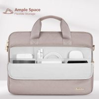 KIZUNA Laptop Sleeve Case 14 Inch Computer Shoulder Bag for 15" MacBook air M3 M2/Lenovo IdeaPad Slim 3i/IdeaPad Flex 5/15.4 MacBook Pro/14 Yoga Slim Pro X/14.4" Surface Laptop Studio 2/HP/Dell,Khaki - Image 2