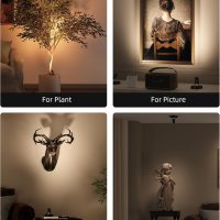 EZVALO Spotlights Indoor with Remote, 5500mAh Rechargeable Picture Lights, Wireless LED Uplighting with Timer＆Dimmable, 3CCT, Display Lights for Plant Painting, Artwork, Accent Lighting (2Pack-Black) - Image 8