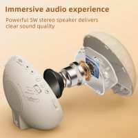 Sunrise Alarm Clock White Noise Machine: Natural Wake Up Light - Dimmable Clock with Bluetooth Speaker for Bedroom - 25 Sleep Sounds for Baby Adults Kids Putty - Image 4