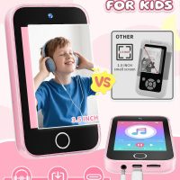 Kids Smart Phone for Girls, Upgraded 3.5'' Touchscreen Phone for Kids Age 3-8, Christmas Birthday Gifts, Dual Camera Music Player Puzzle Games, Learning Toy for 3 4 5 6 7 8 Year Old Girls - Image 6