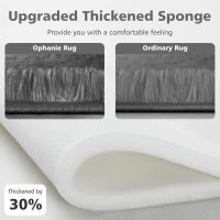 Ophanie Upgrade 4x6 Rugs for Bedroom, Grey, Fluffy Shaggy Soft Area Rug, Gray Non-Slip Indoor Floor Carpet for Living Room, Kids Baby Boys Teen Dorm Home Decor Aesthetic, Nursery, Rug - Image 3