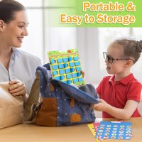 Matching Memory Game for Kids Ages 4-8, Flip to Win Wooden Board Games, Toddler Travel Toys for 3 4 5 6 7 8 Years Old Boys Girls, Road Trip Essentials, Airplane, Car Activity Easter Gifts - Image 5