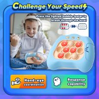 Handheld Game for Kids 6-12, Sensory Fidget Toys for Kids 8-12, Birthday Gifts for 6 7 8 9 Year Old Boys & Girls & Teens-Blue - Image 2
