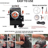 Wood Burning Camp Stove, Outdoor Portable Wood Burning Camp Stove, Large Stainless Steel Camping Stove for Outside Cooking Survival Campfire Patio Backyard Gathering 16"L x 13"W x 17"H3 - Image 7