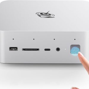 Beelink GTI14 AI Mini PC, Intel Core Ultra 9 185H (16T/22C, up to 5.1GHz), 64GB DDR5 2TB PCIe4.0 SSD Mini Desktop Computer, Dual 2.5G LAN/Fingerprint Sensor/WiFi 7/ BT5.4/USB4.0/ 145W PSU Gaming PC